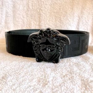 Versace Medusa Greek/Key Web belt